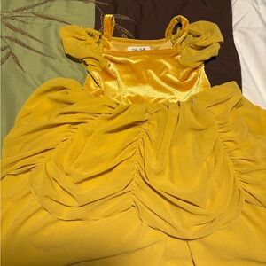 Elegant Gold Kids Dress